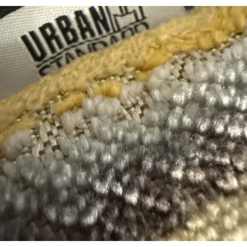 Urban Standard Gray/Blue/Mustard Pillow Feather Down Accent Throw Pillow 24